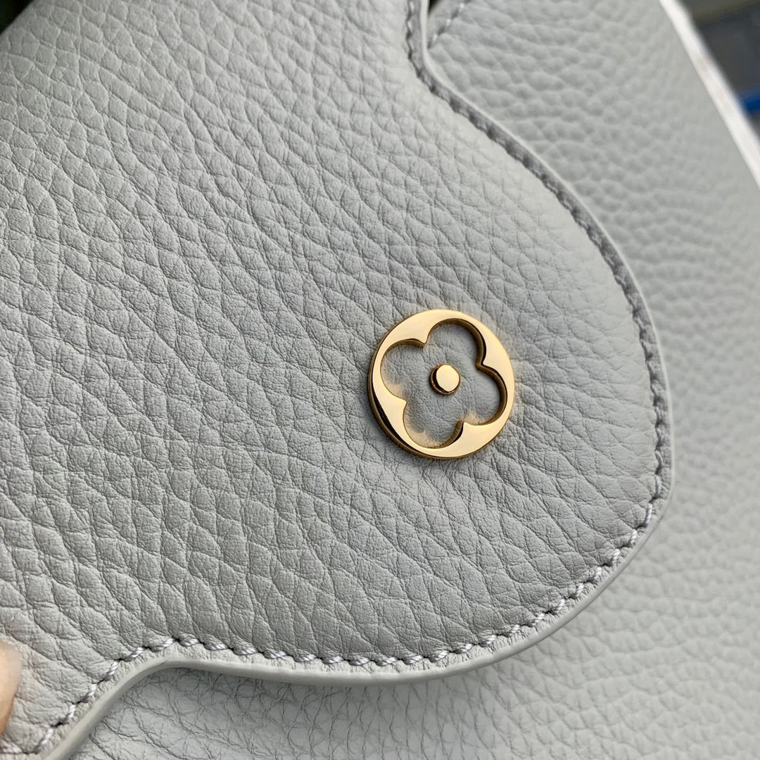 CAPUCINES MINI 21 ROCK GREY TAURILLON GOLD HARDWARE