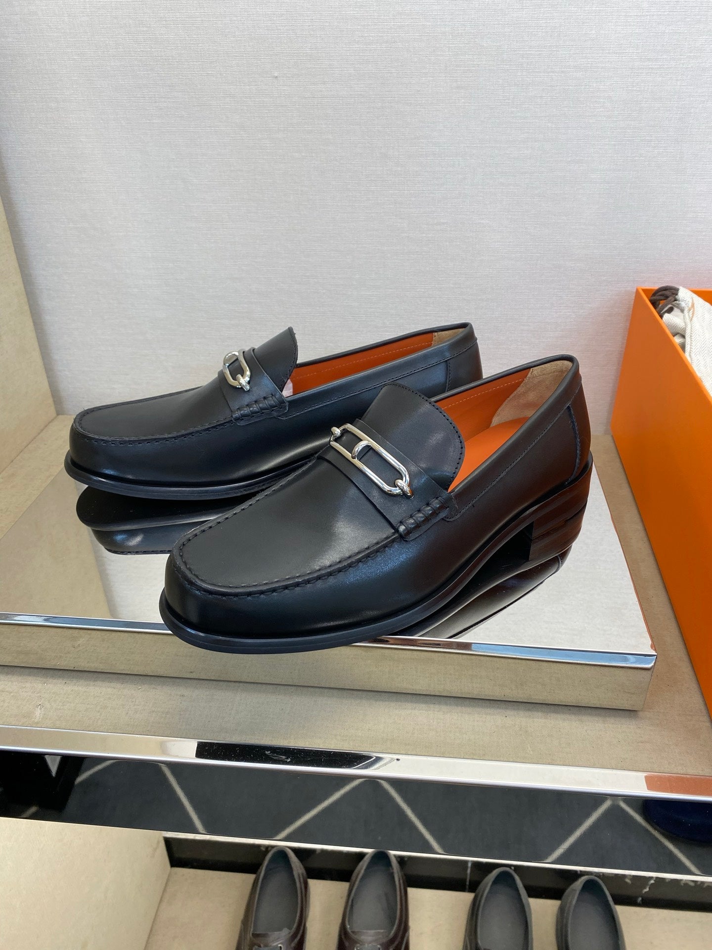 HM Men's Colette Loafer Black Calfskin 680420