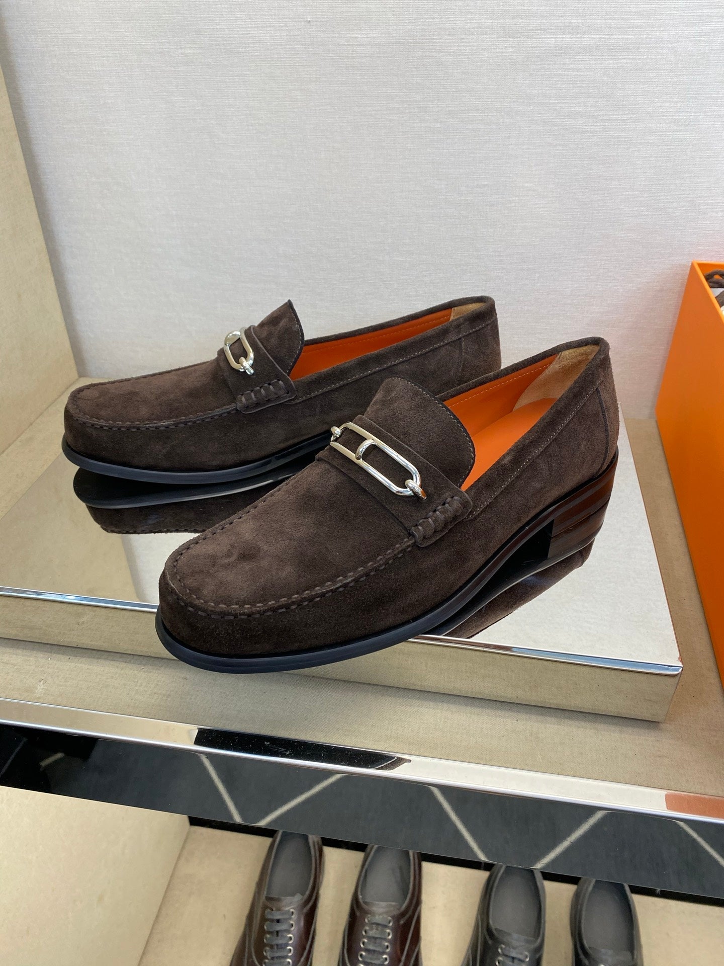 HM Men's Colette Loafer Dark Brown Suede 680426