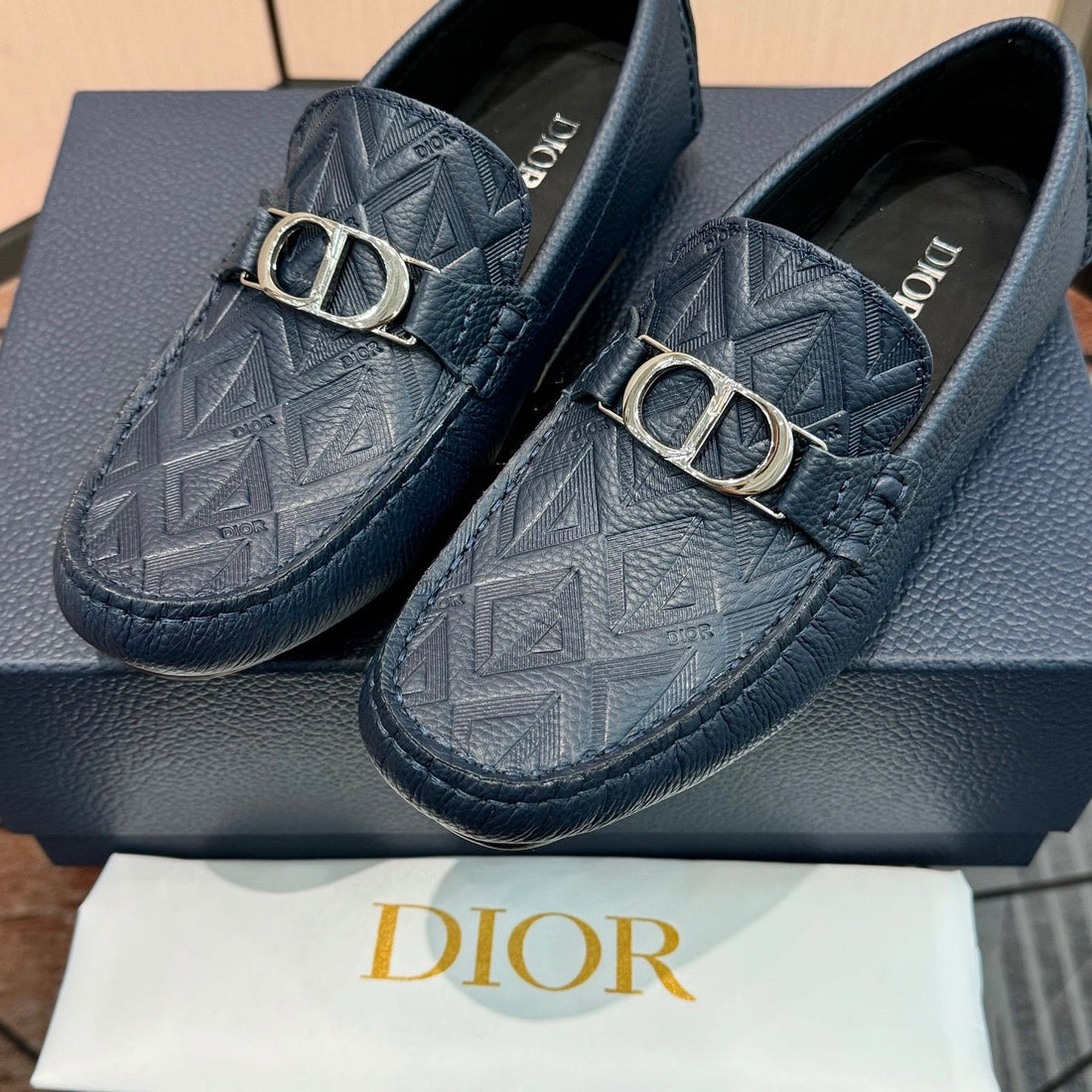 CD OdÃ©on Loafer Blue Calfskin 638583