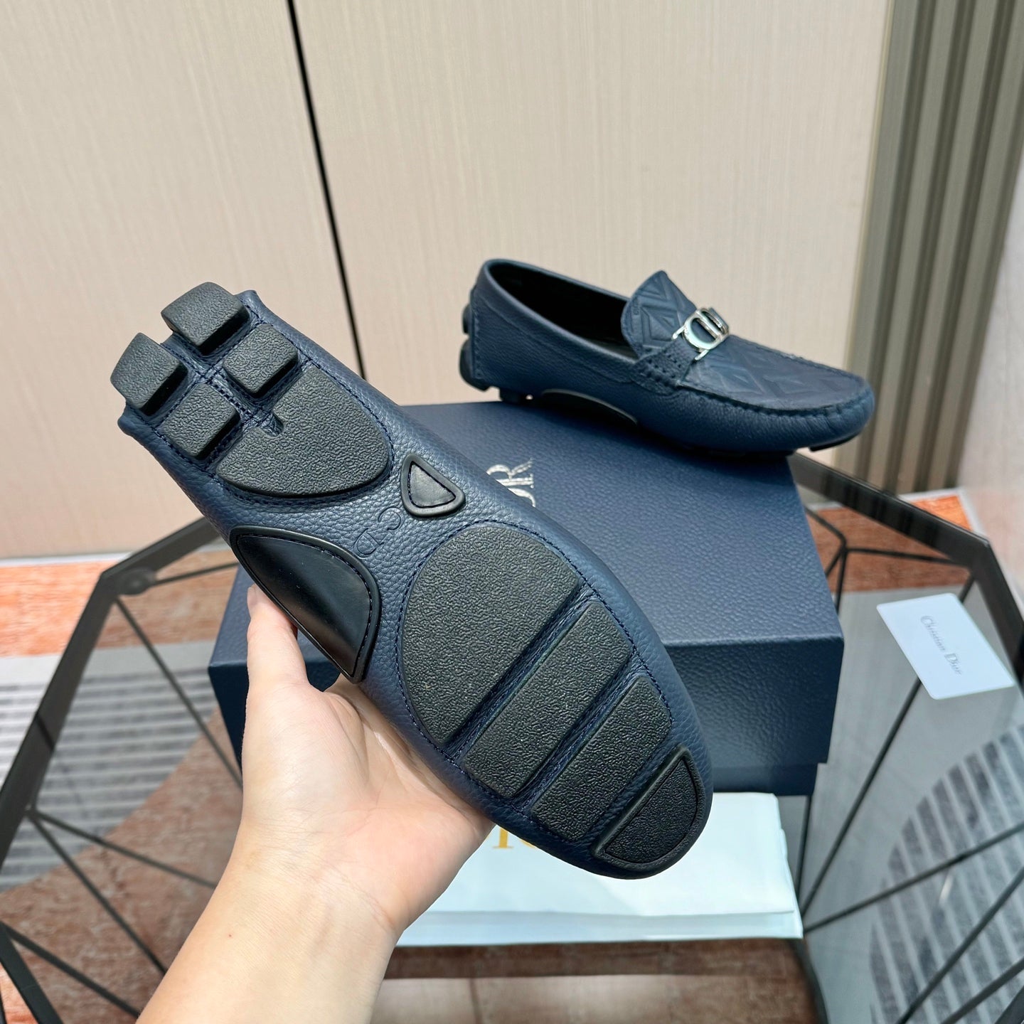 CD OdÃ©on Loafer Blue Calfskin 638583