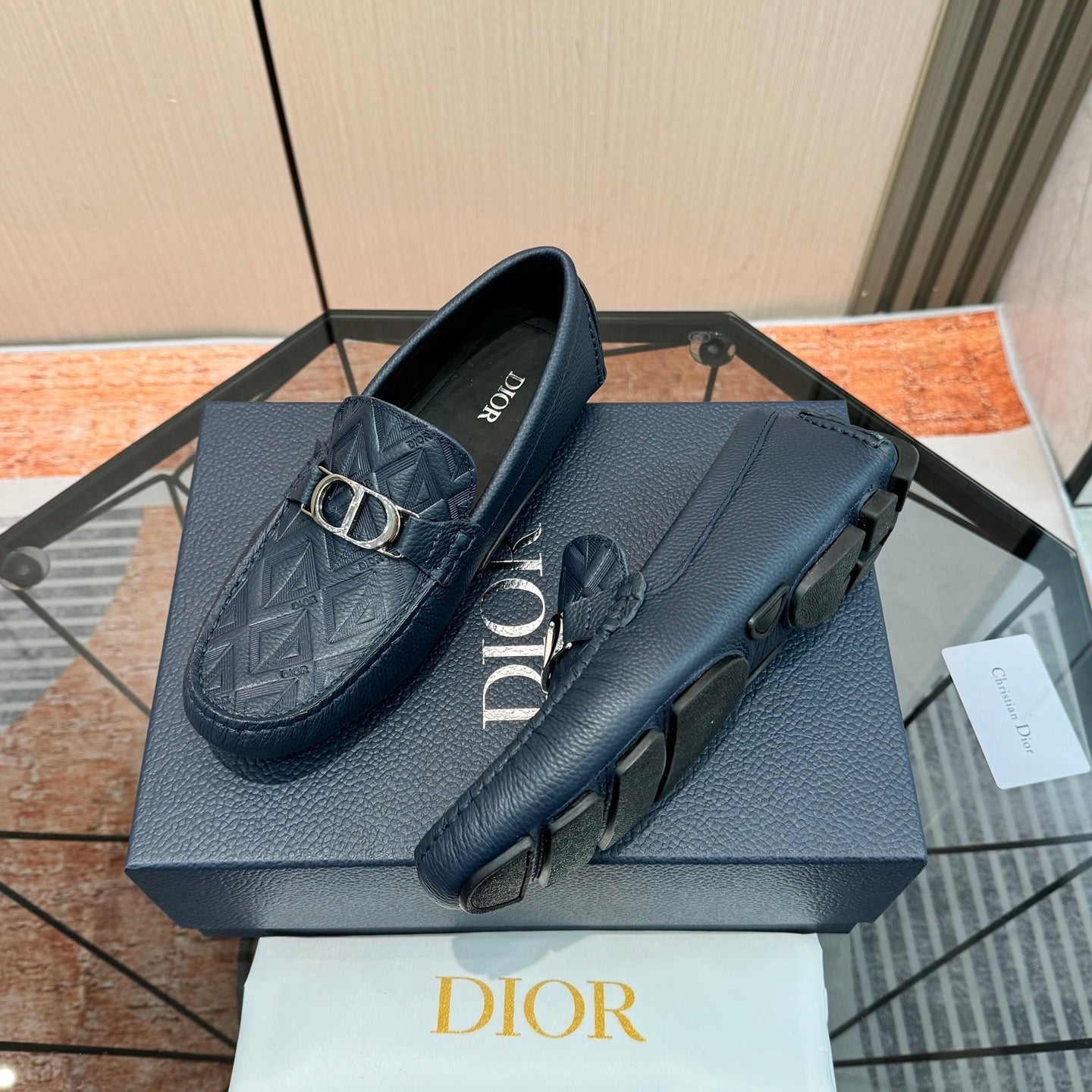 CD OdÃ©on Loafer Blue Calfskin 638583