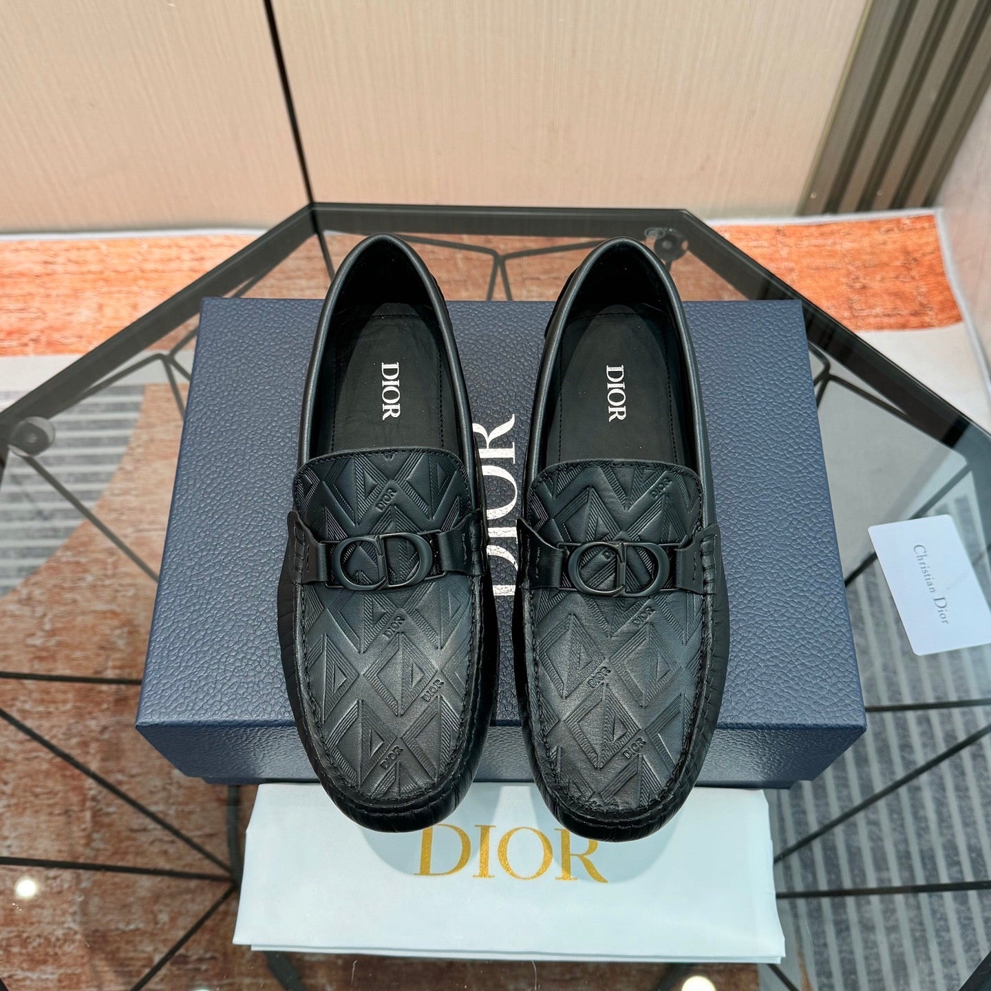 CD Loafer Black Calfskin 638581