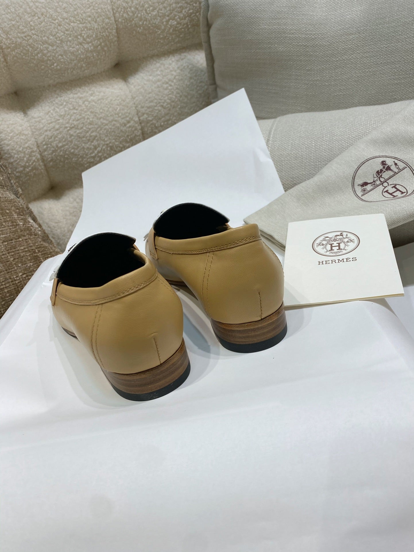 HM Royal Loafers Milky Brown Calfskin 348023