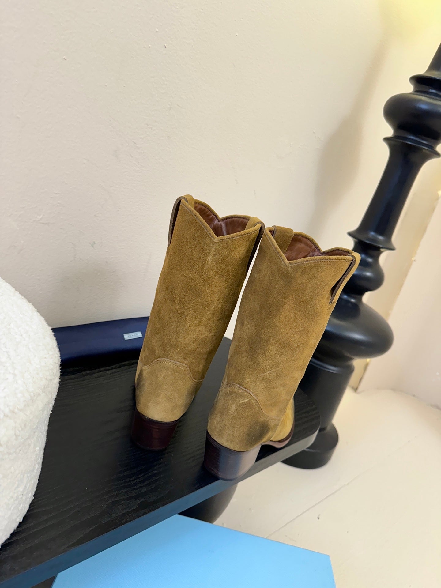 PRA short boots brown black suede 478572