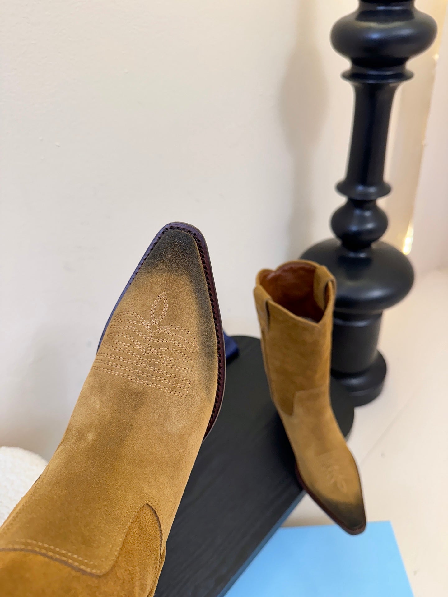 PRA short boots brown black suede 478572