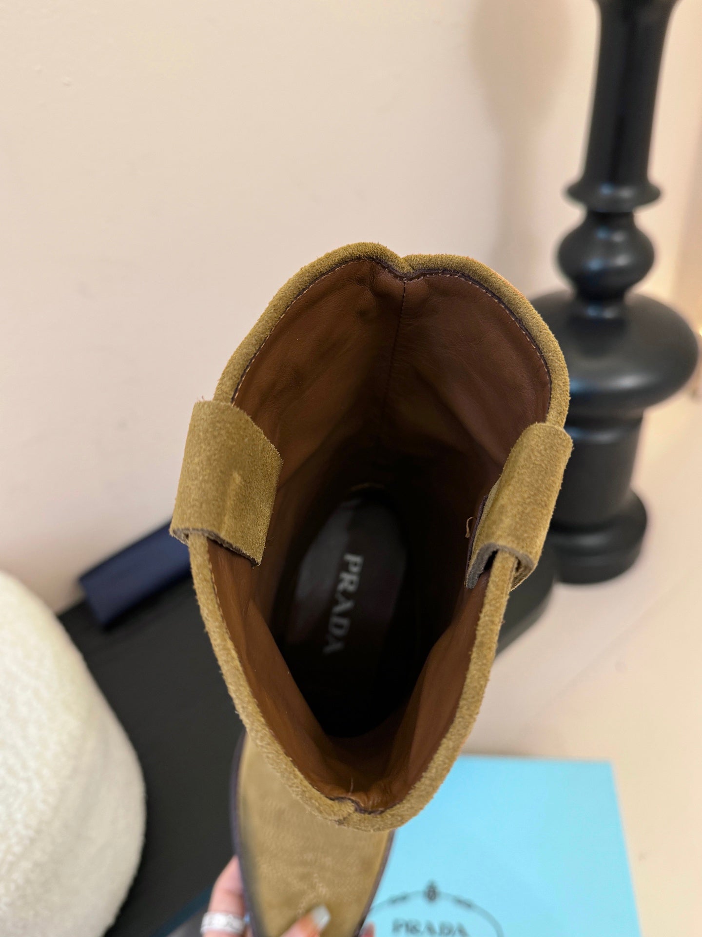 PRA short boots brown black suede 478572