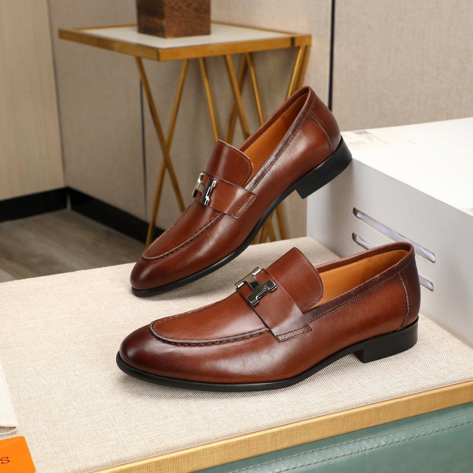 HM Men's Paris Loafer Brown Cowhide 480417