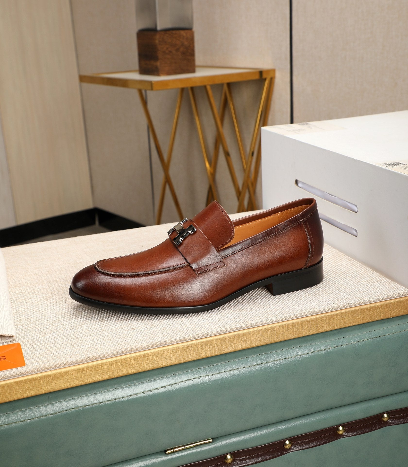 HM Men's Paris Loafer Brown Cowhide 480417