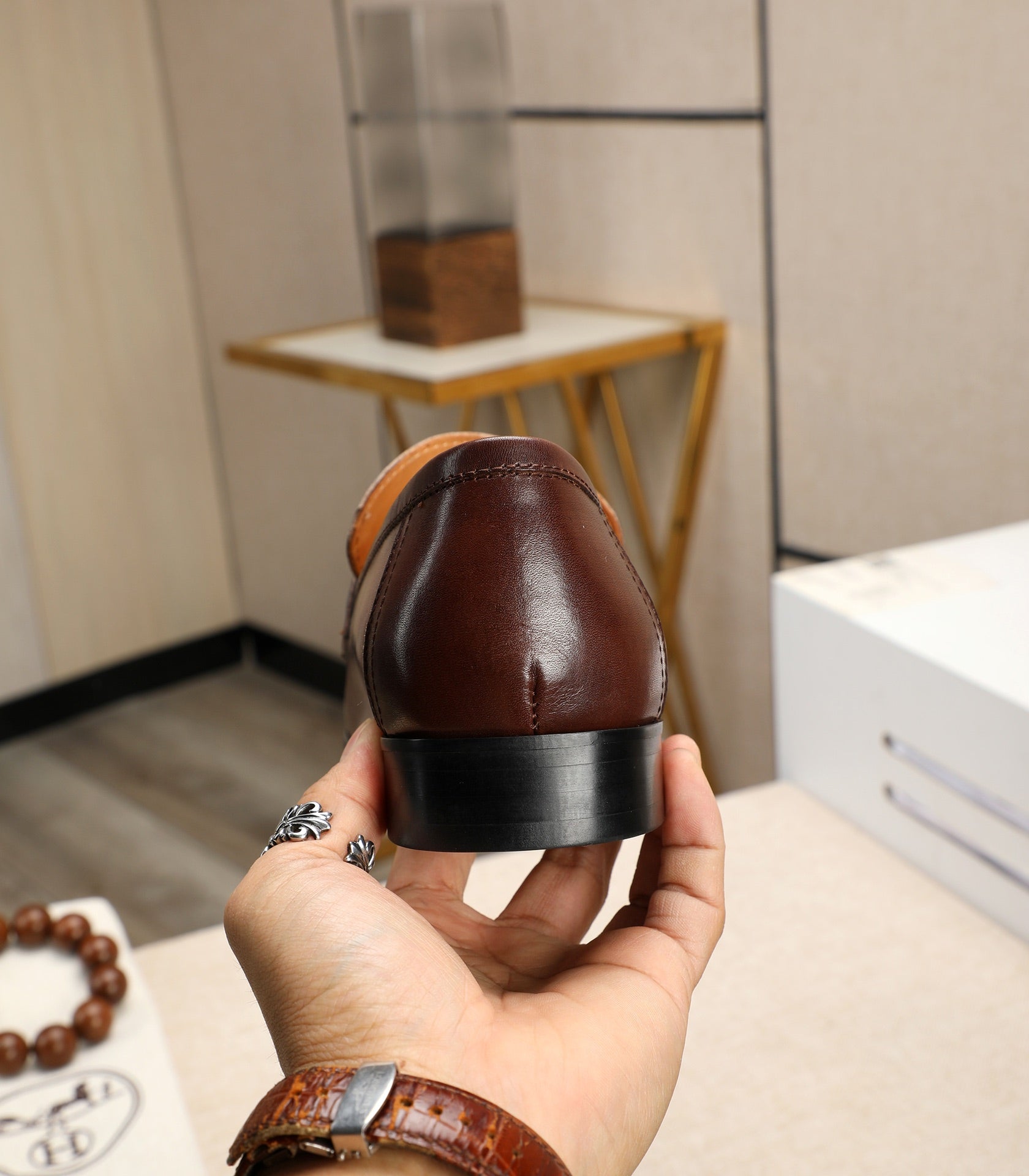 HM Men's Paris Loafer Brown Cowhide 480417