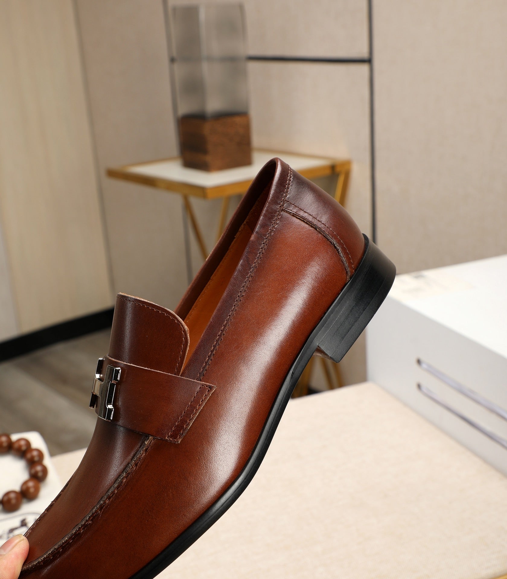 HM Men's Paris Loafer Brown Cowhide 480417