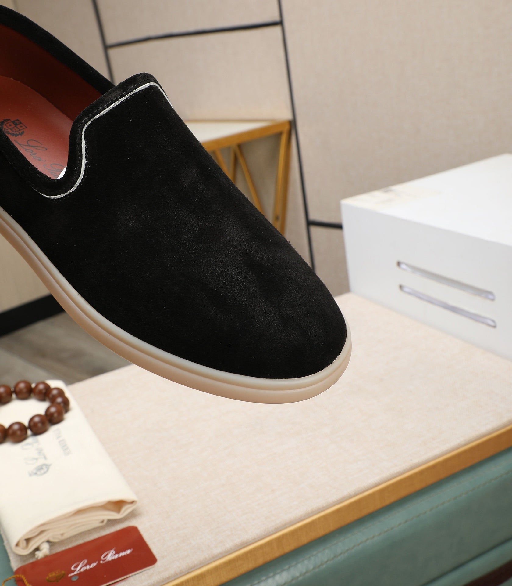 LP VENICE WALK LOAFERS BLACK SUEDE
