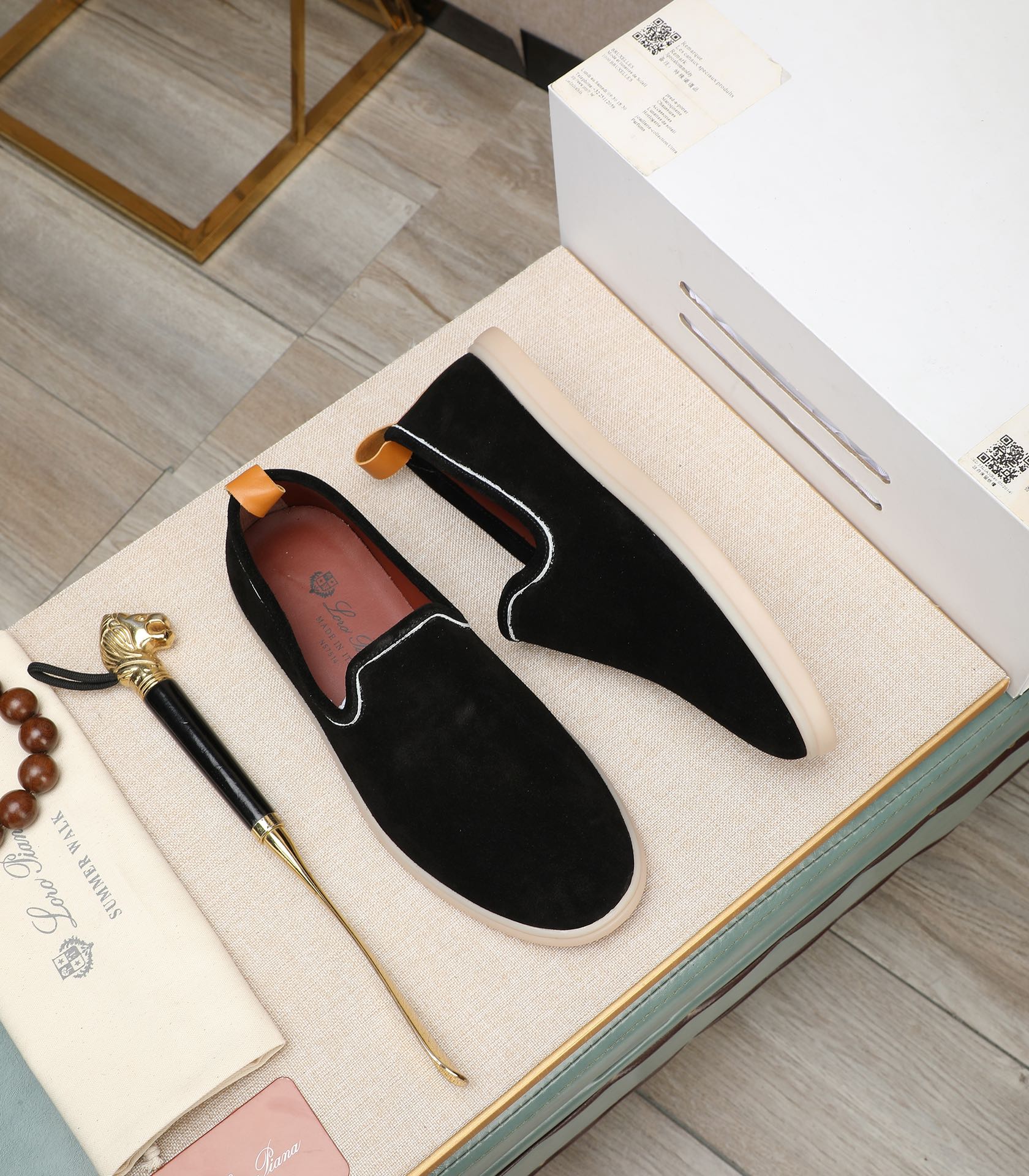 LP VENICE WALK LOAFERS BLACK SUEDE