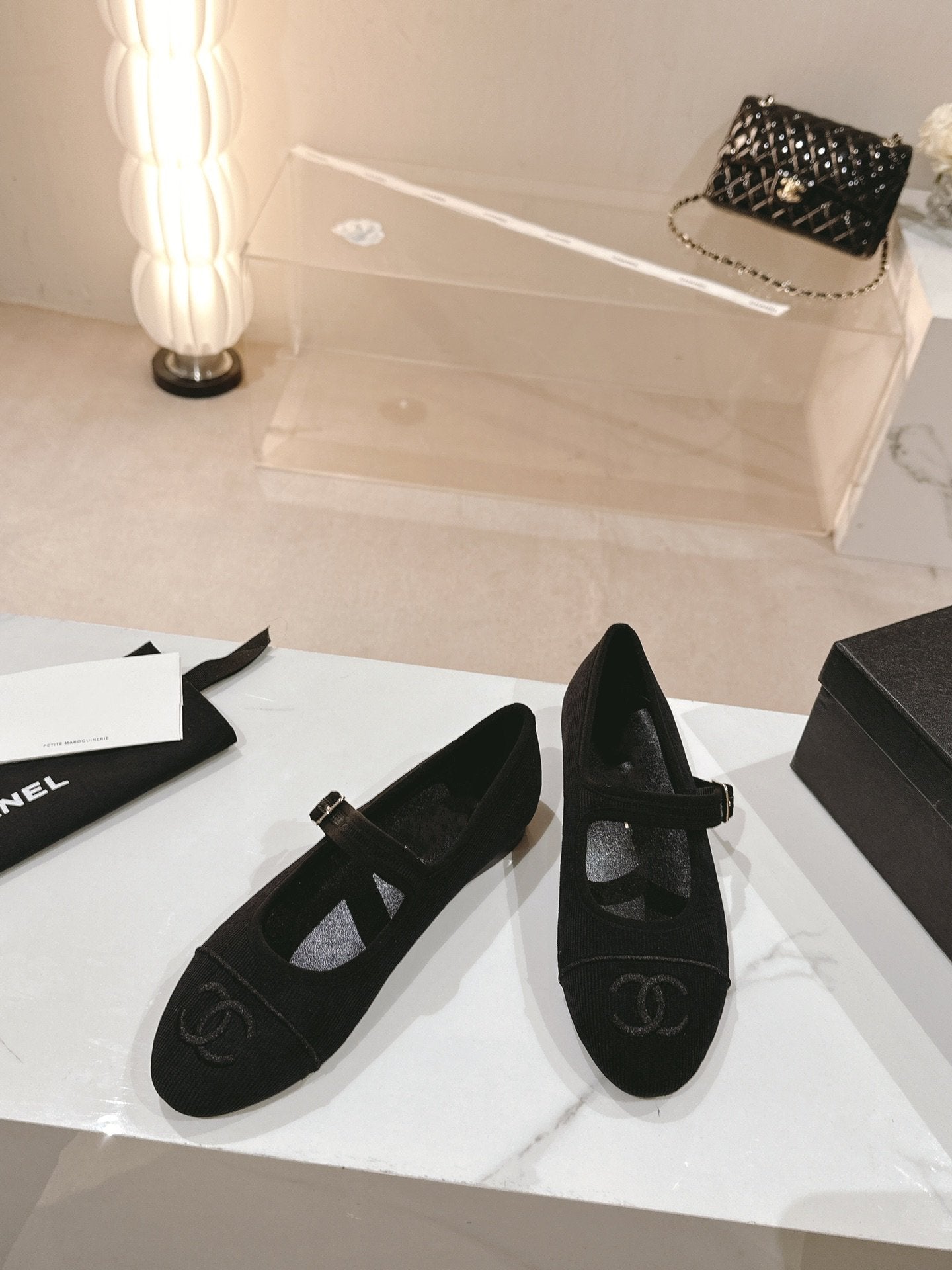 mary jane flat black corduroy