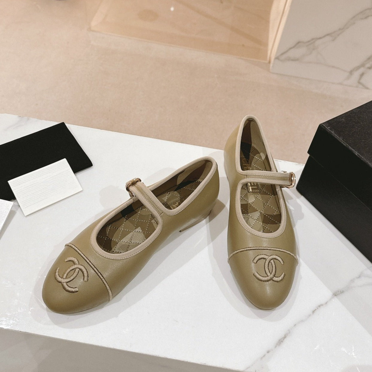 mary janes olive calfskin