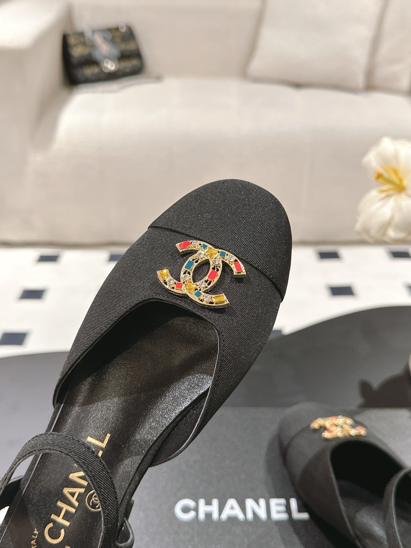 CC Slingback Black Fabric 237513