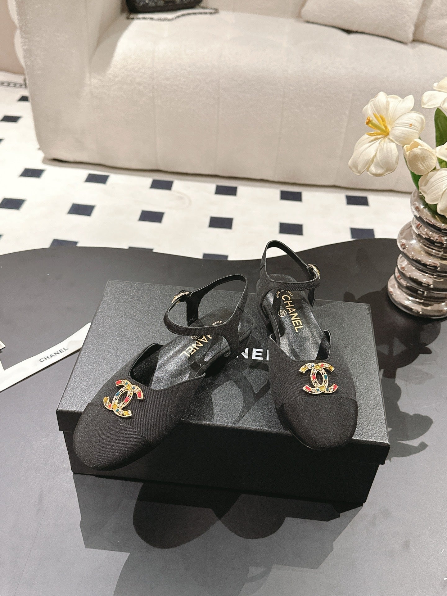 CC Slingback Black Fabric 237513