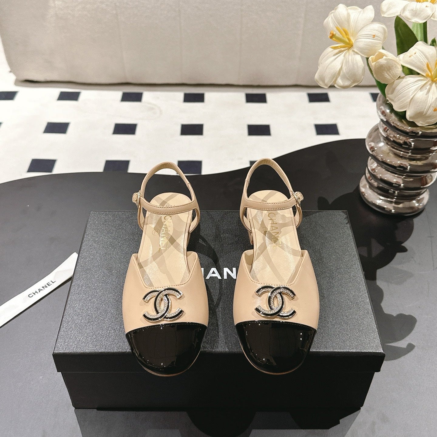 CC Slingback Cream Sheepskin 237516