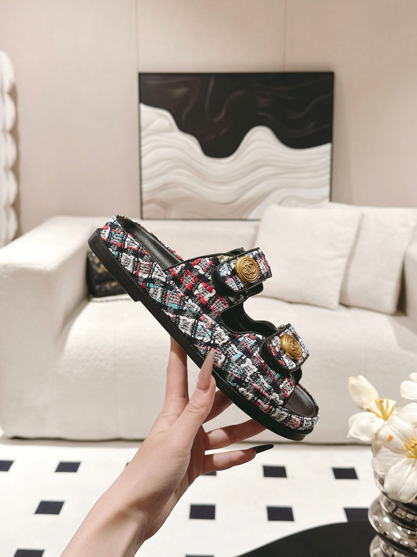 CC 25 Dad Sandal Mule Multicolor Fabric 237575