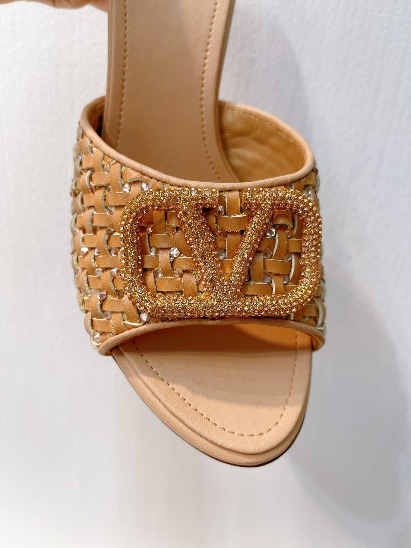 VT High Heeled Sandals Pure Brown Sheepskin 292789