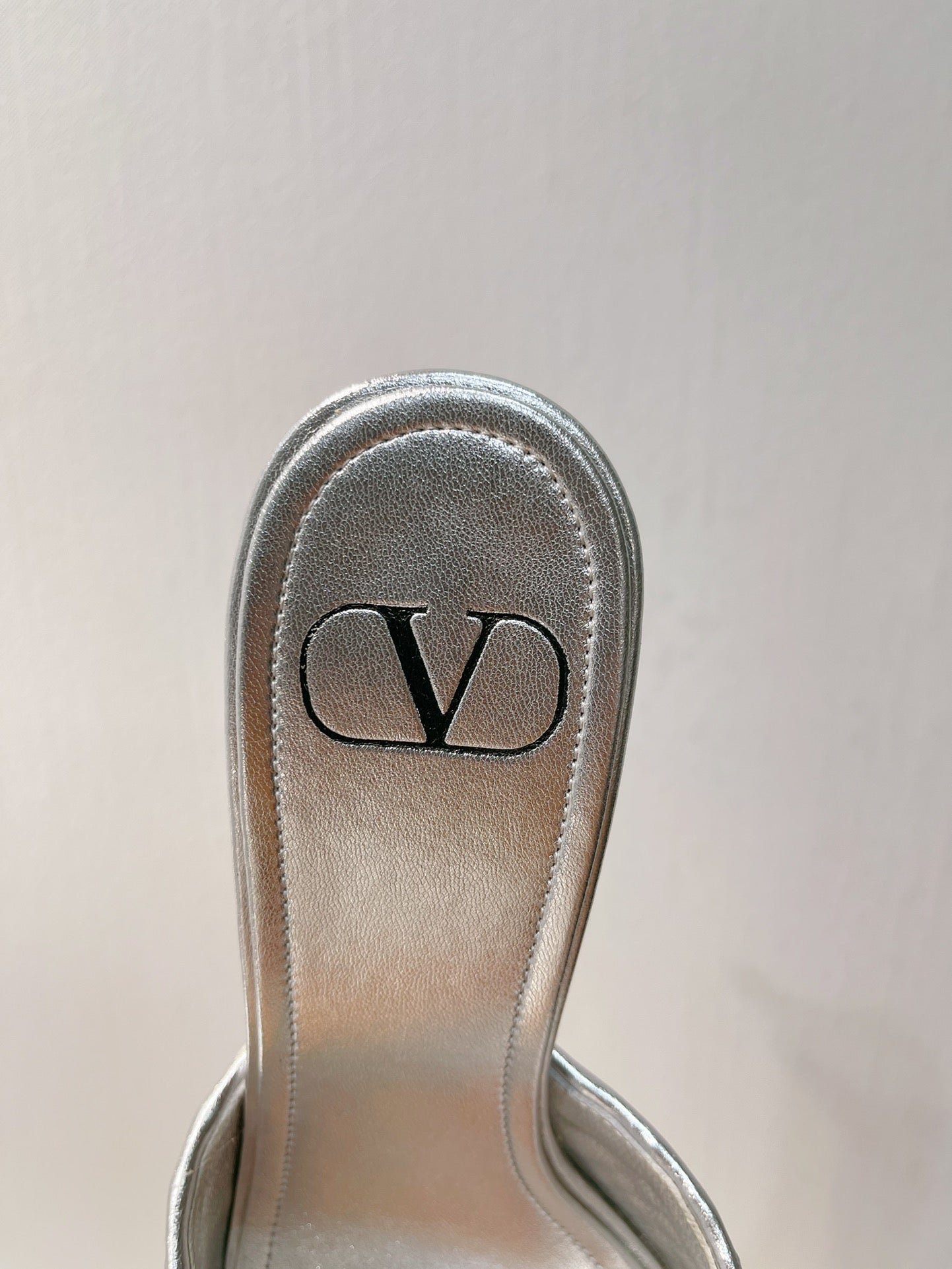 VT High Heeled Sandals Silver  Sheepskin 292798