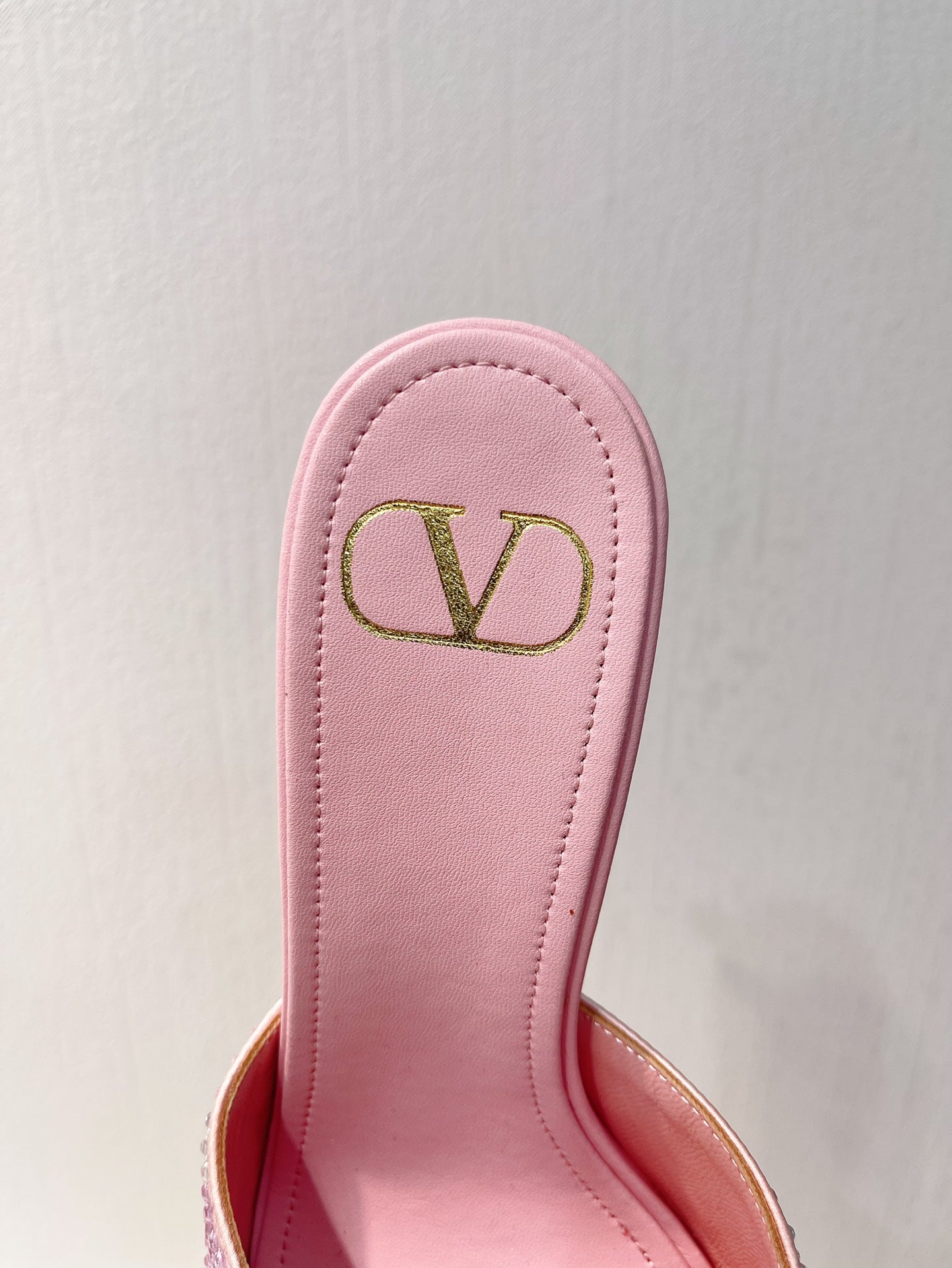 VT High Heeled Sandals Pink Sheepskin 292834