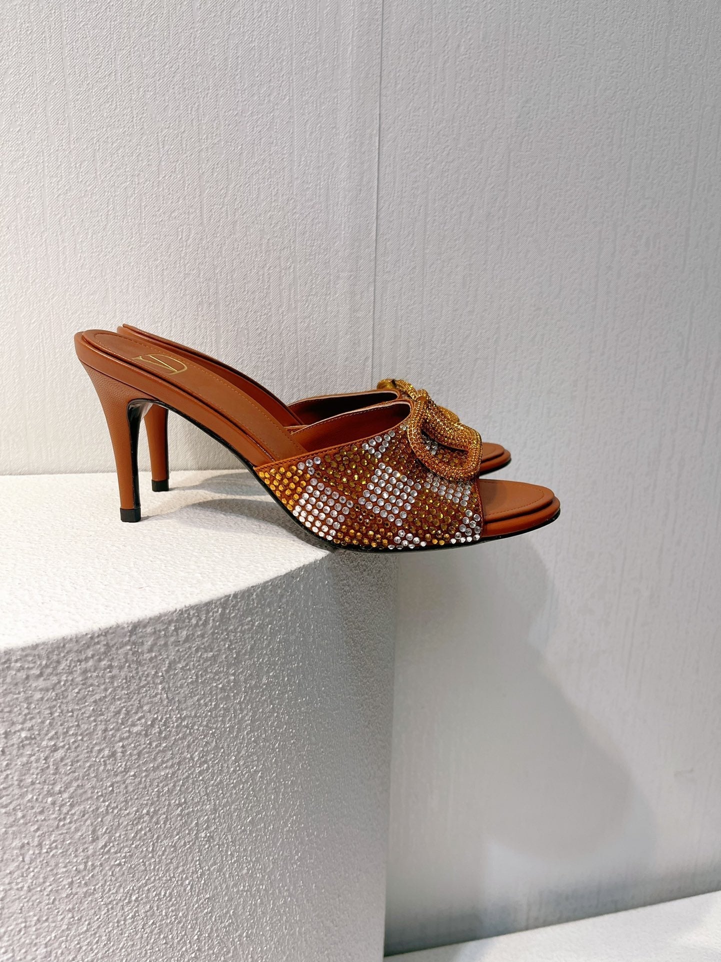 VT High Heeled Sandals Russet Sheepskin 292837