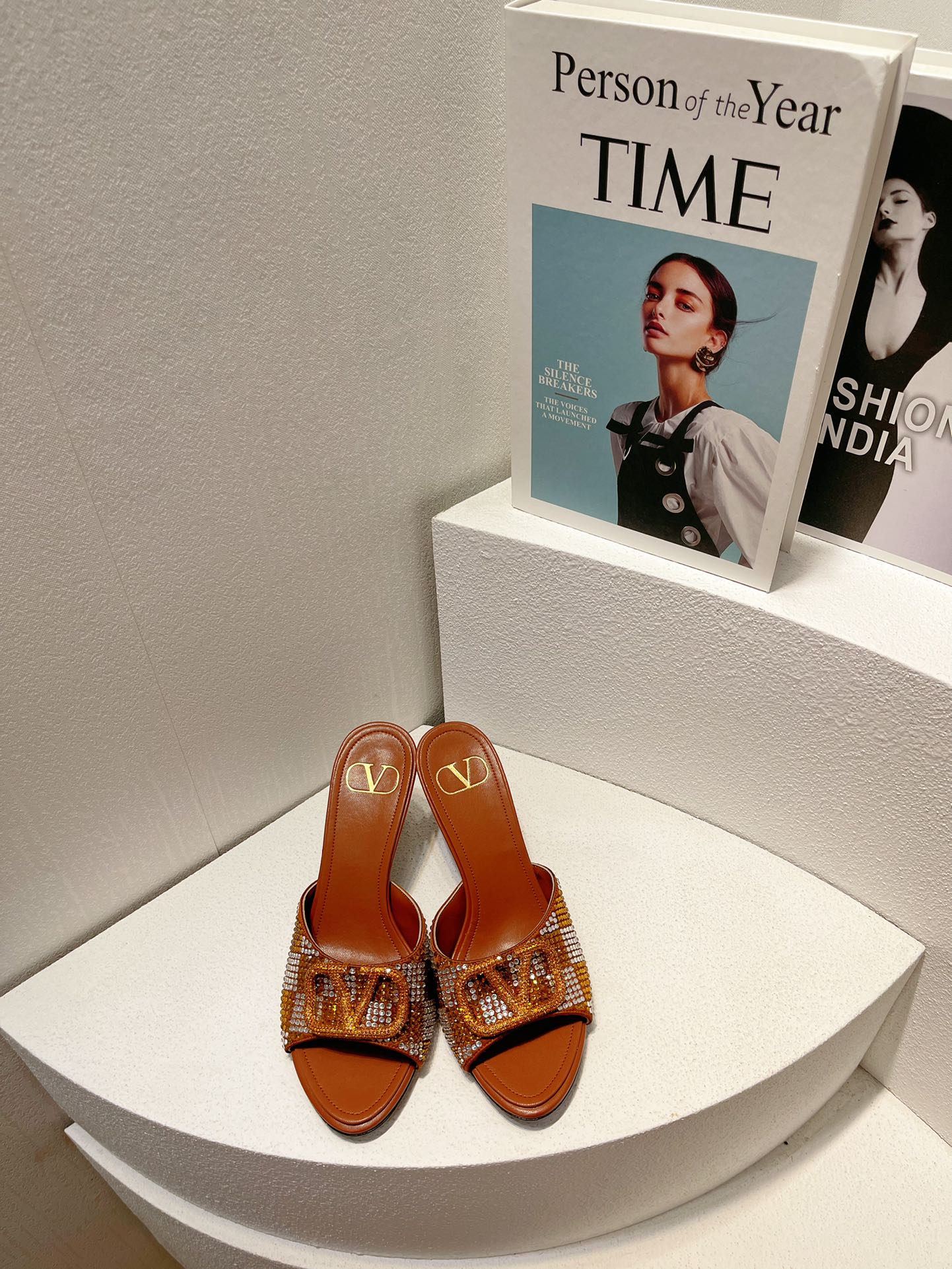 VT High Heeled Sandals Russet Sheepskin 292837