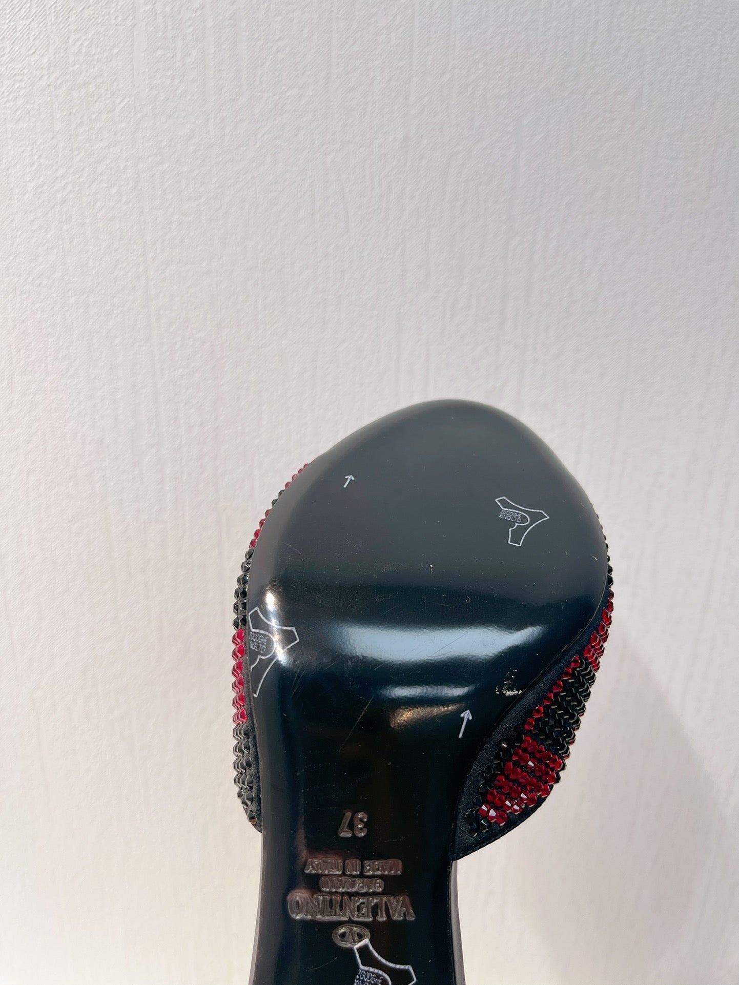 VT High Heeled Sandals Red mix Black Sheepskin 292847