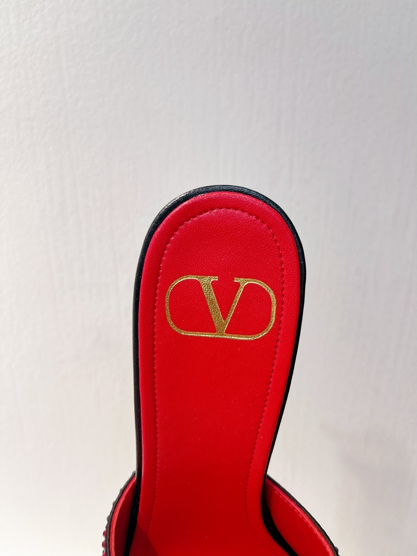 VT High Heeled Sandals Red mix Black Sheepskin 292847