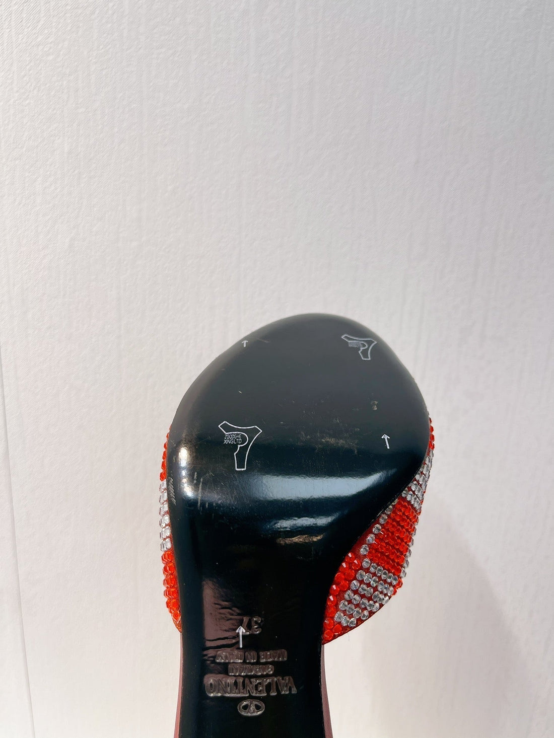 VT High Heeled Sandals Red Sheepskin 292849