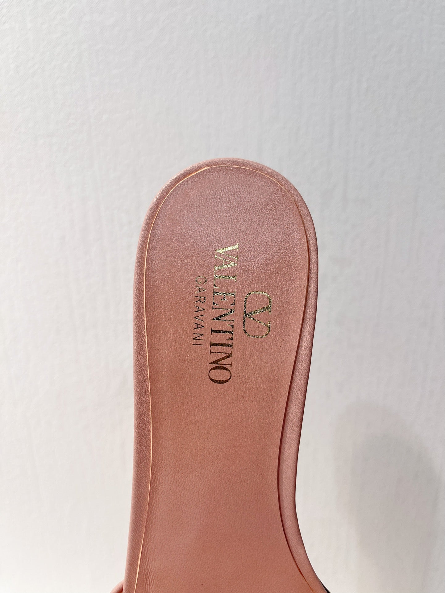 VT Moon Slides in Leather Pink Cowhide 292860