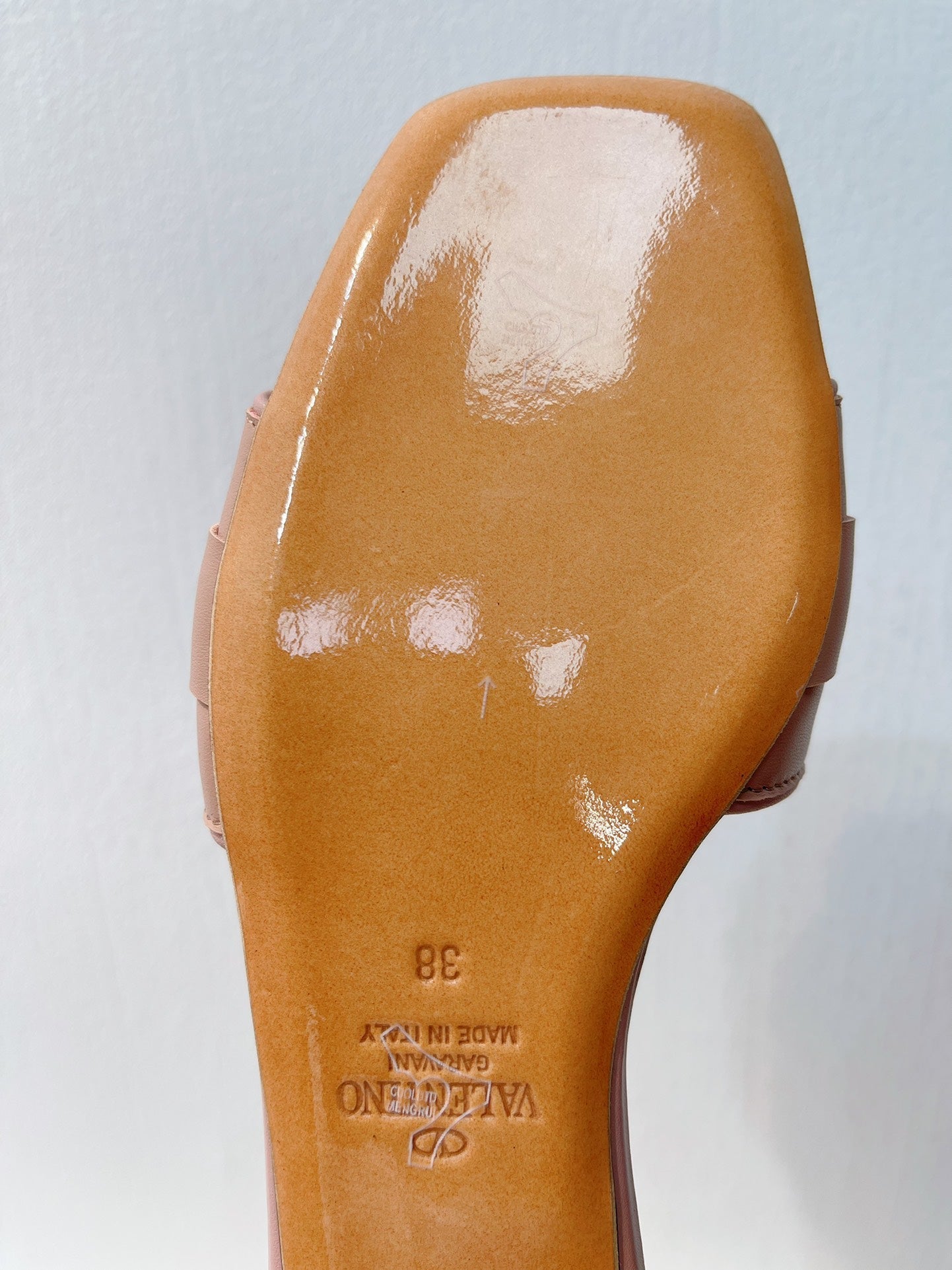 VT Moon Slides in Leather Pink Cowhide 292860