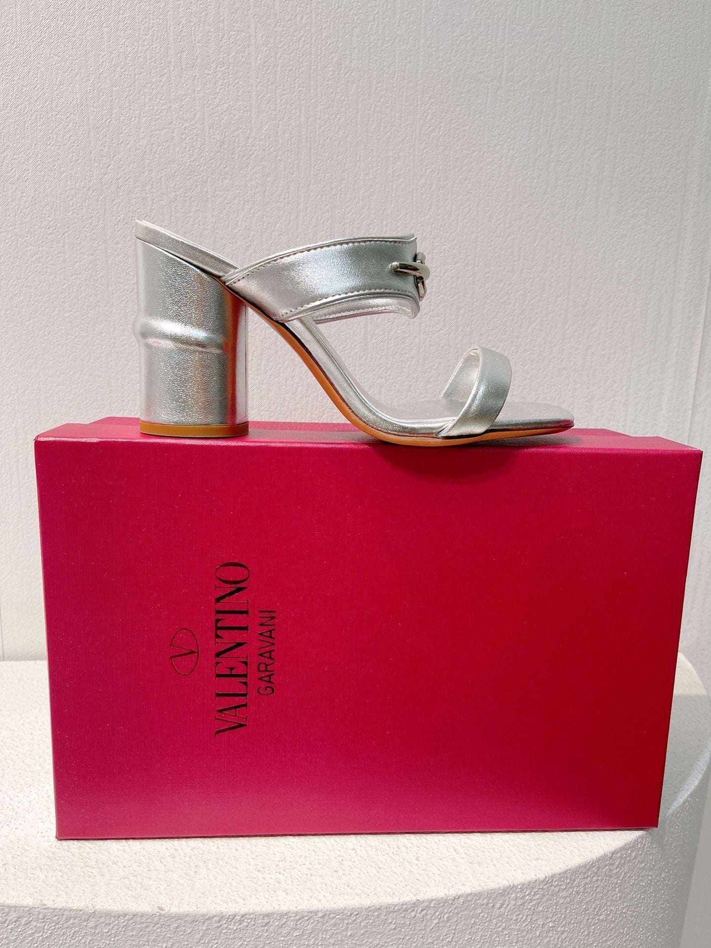 VT Heeled  Sandal Silver Cowhide 292883