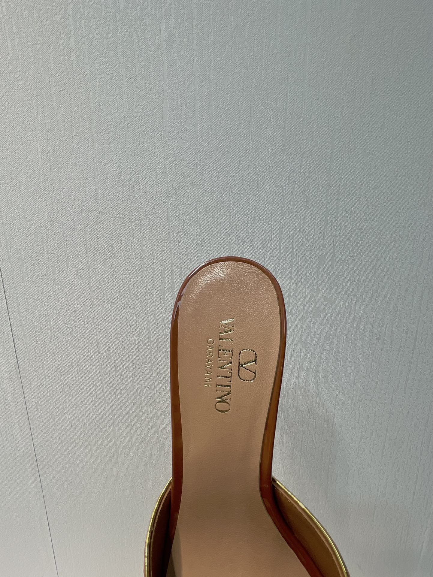 VT Mid Heel Mule Sandal Brown Sheepskin 292762