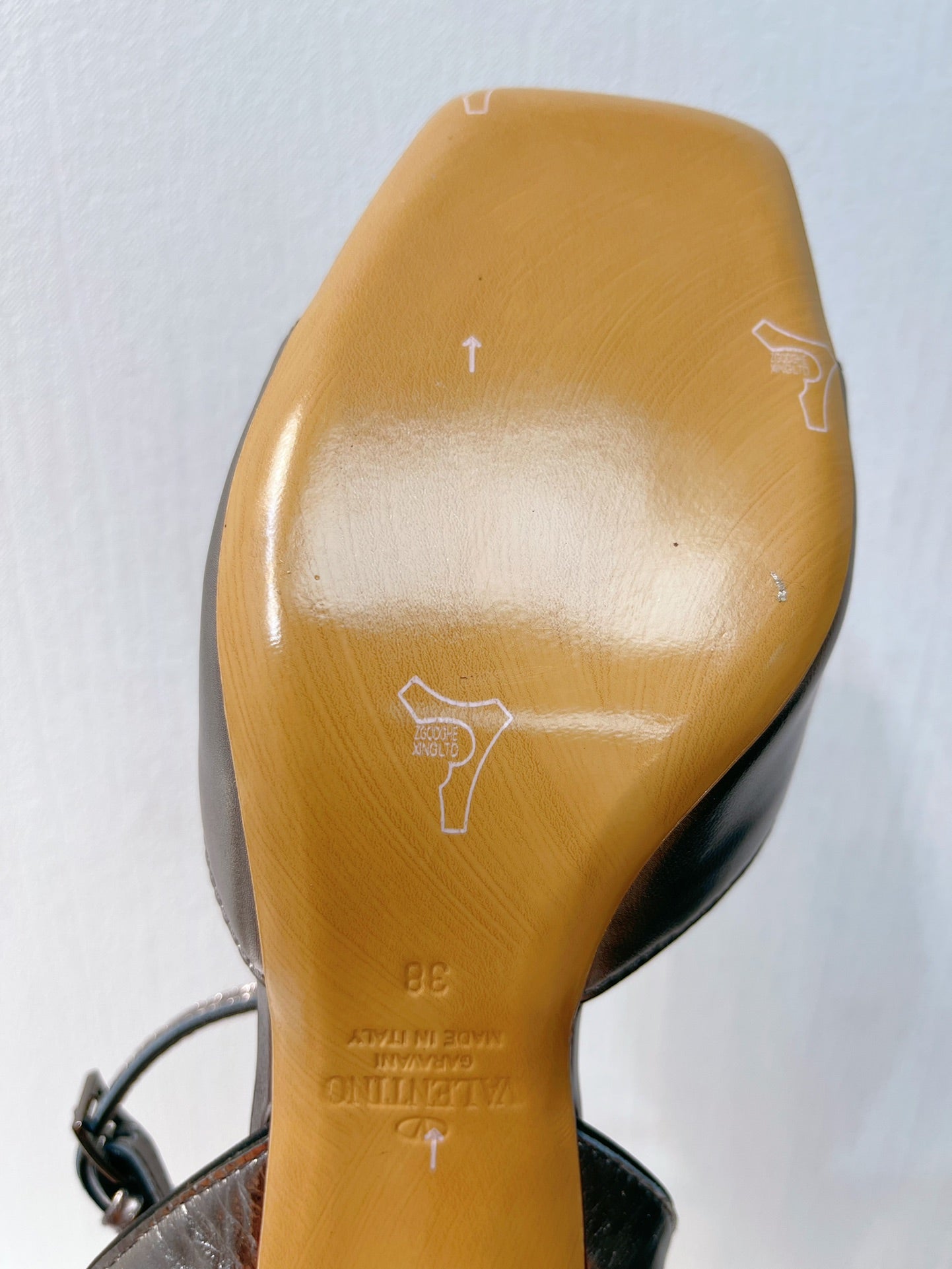 VT Sandals Heels 50mm Gray Cowhide 292776