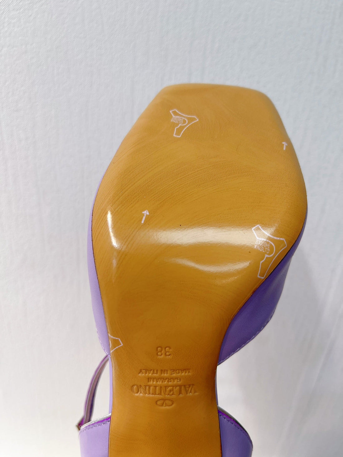 VT Sandals Heels  70mm Medium Purple Cowhide 292781