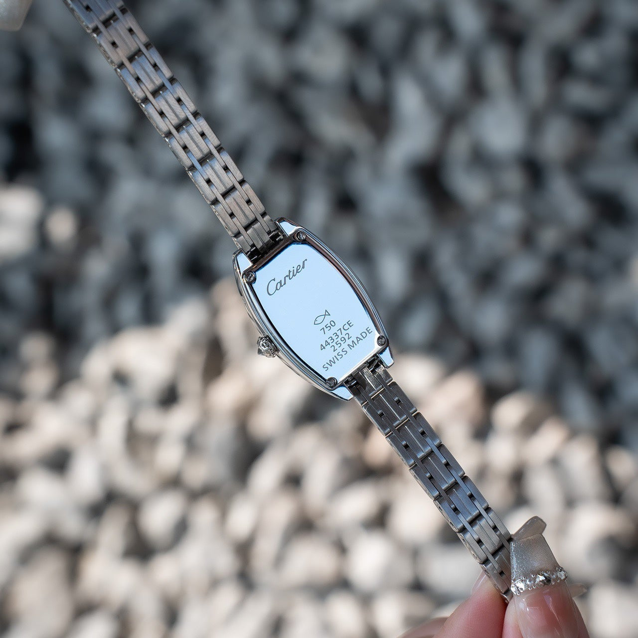 Cartier Tonneau 23mm Diamond Quartz