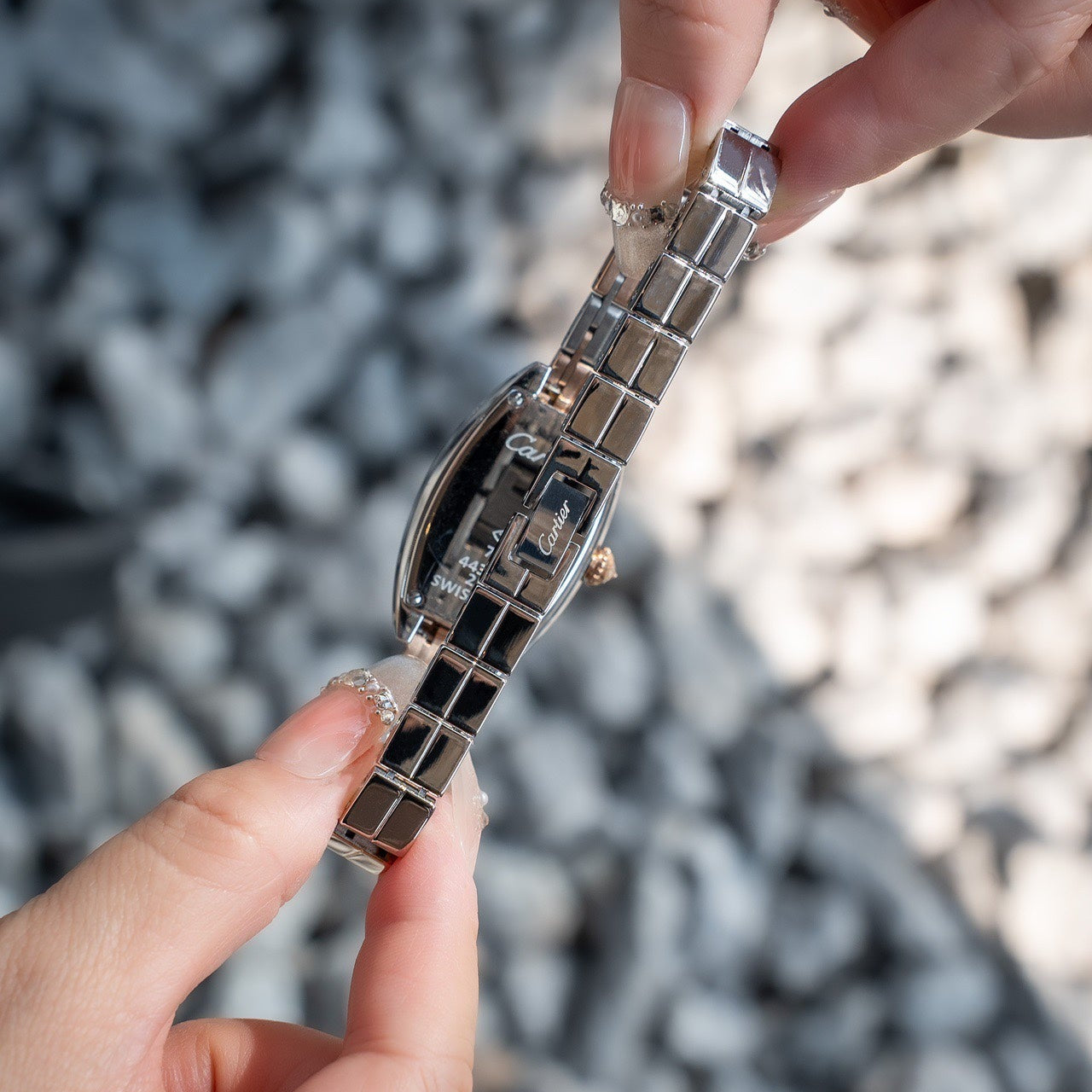 Cartier Tonneau 23mm Diamond Quartz