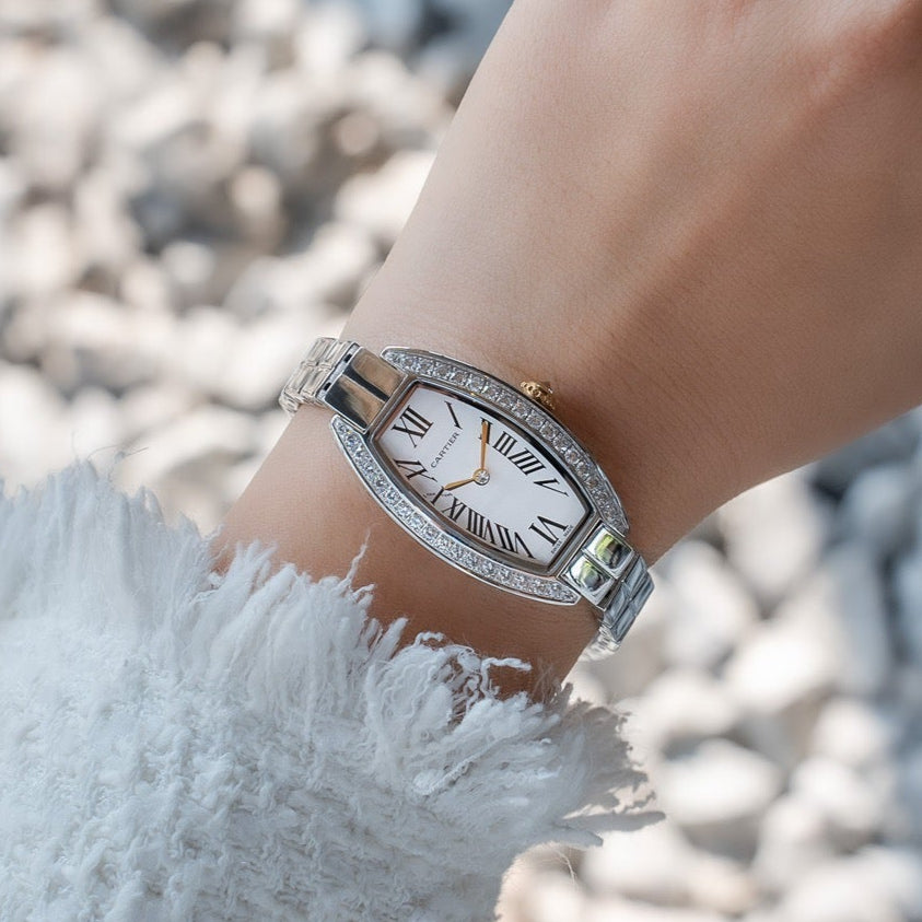 Cartier Tonneau 23mm Diamond Quartz