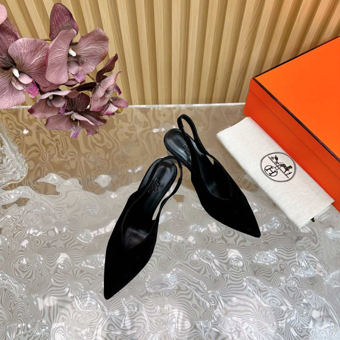 HM Intime 75 Pump Black Suede 957087