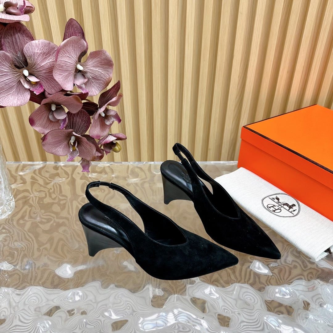 HM Intime 75 Pump Black Suede 957087