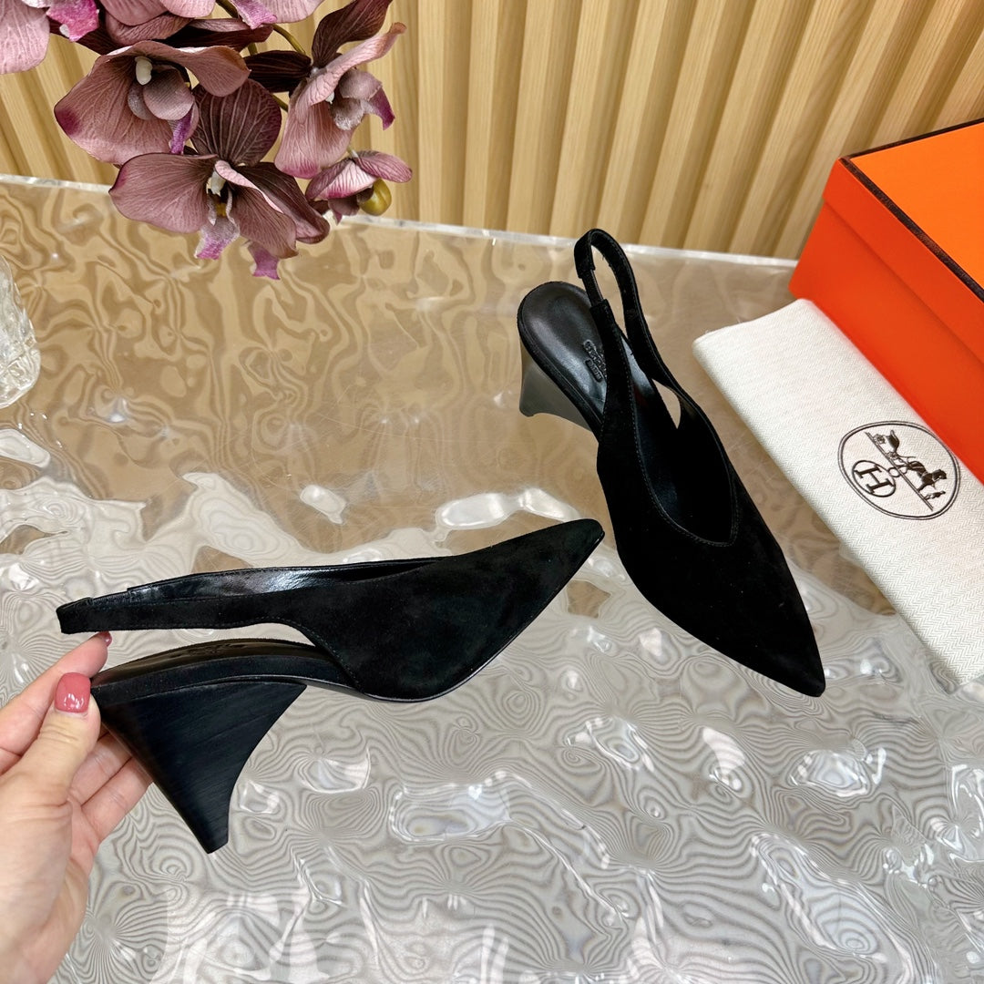 HM Intime 75 Pump Black Suede 957087