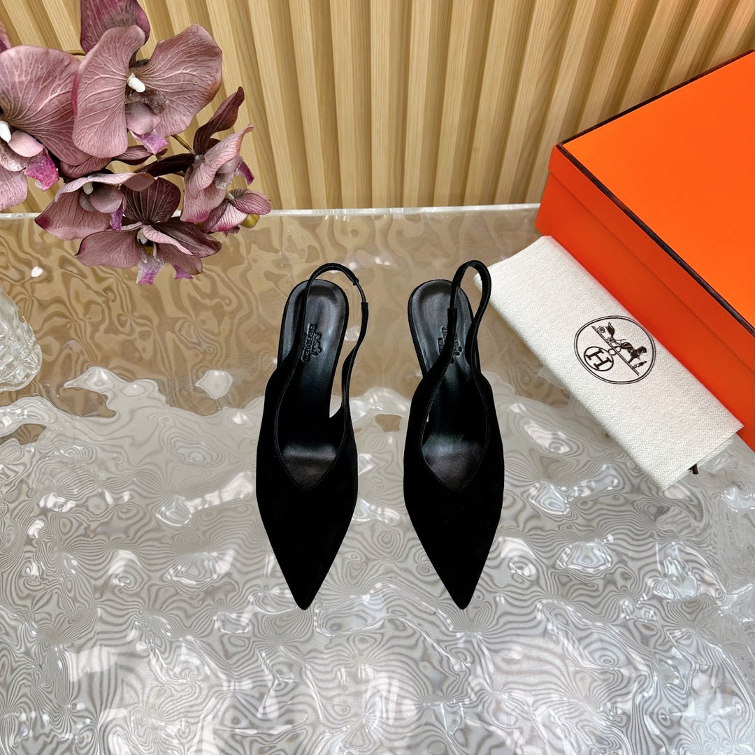 HM Intime 75 Pump Black Suede 957087