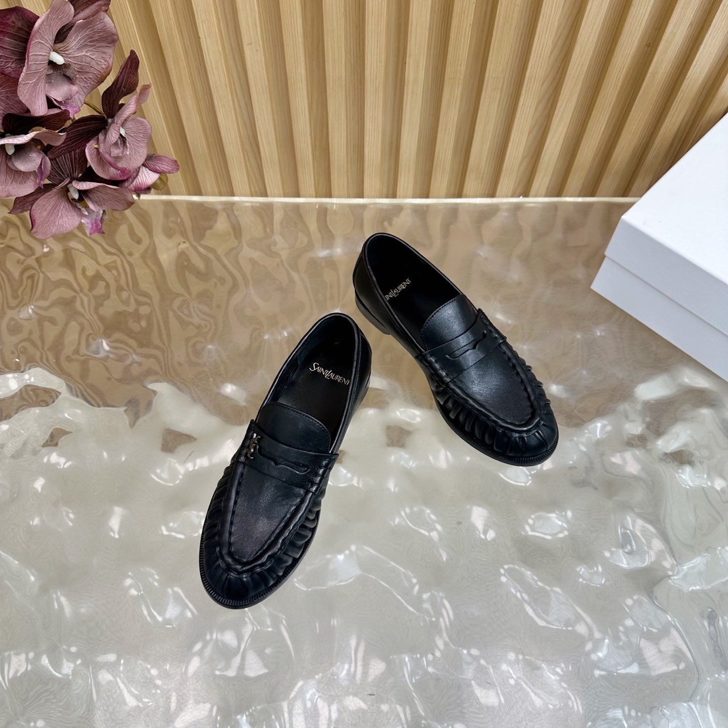 YSL 2025 Loafer Black Cowhide 174547