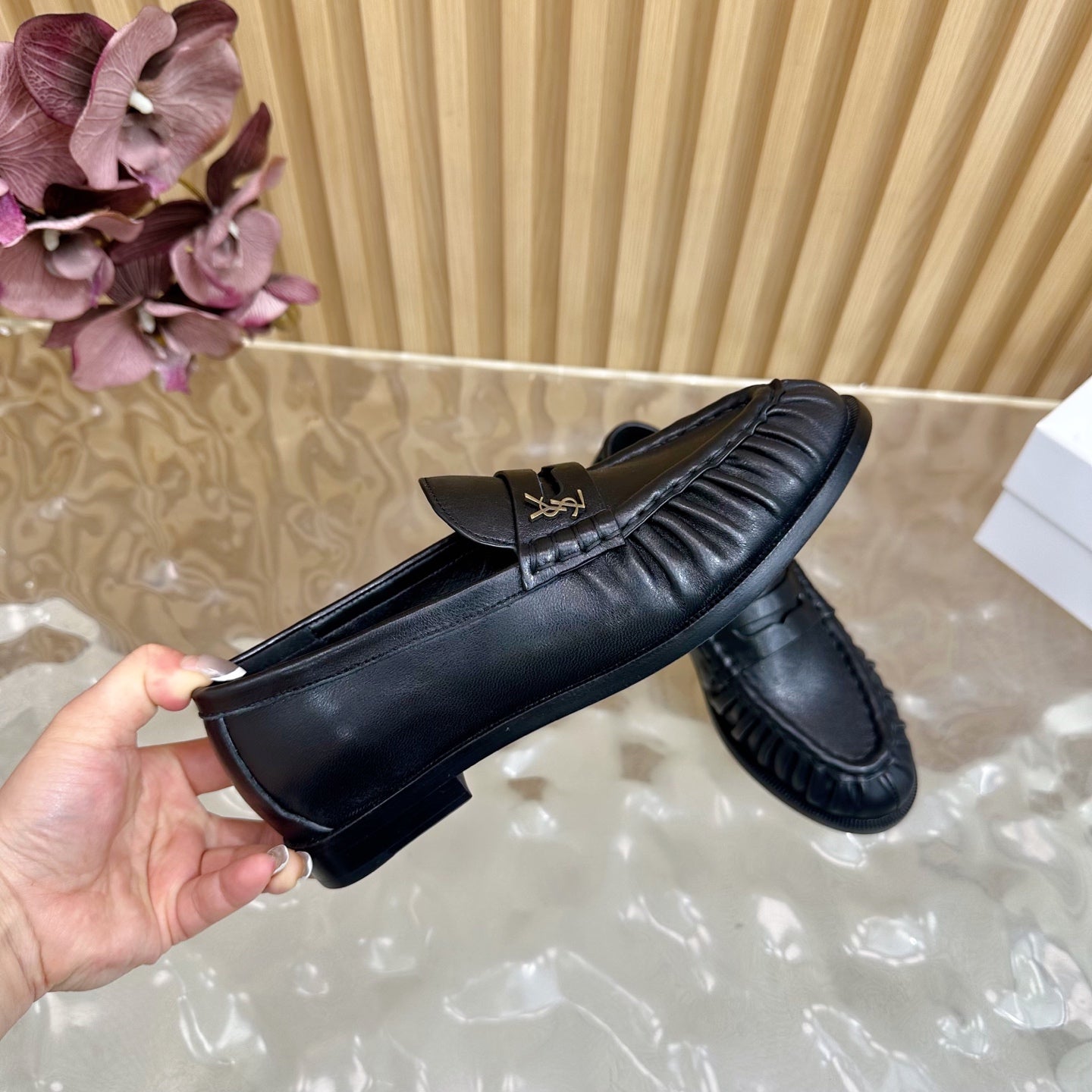 YSL 2025 Loafer Black Cowhide 174547