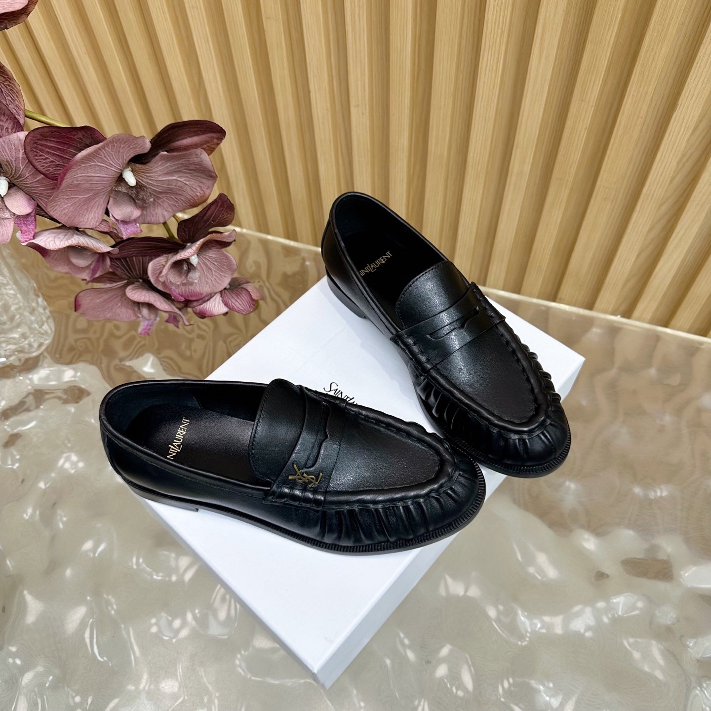 YSL 2025 Loafer Black Cowhide 174547