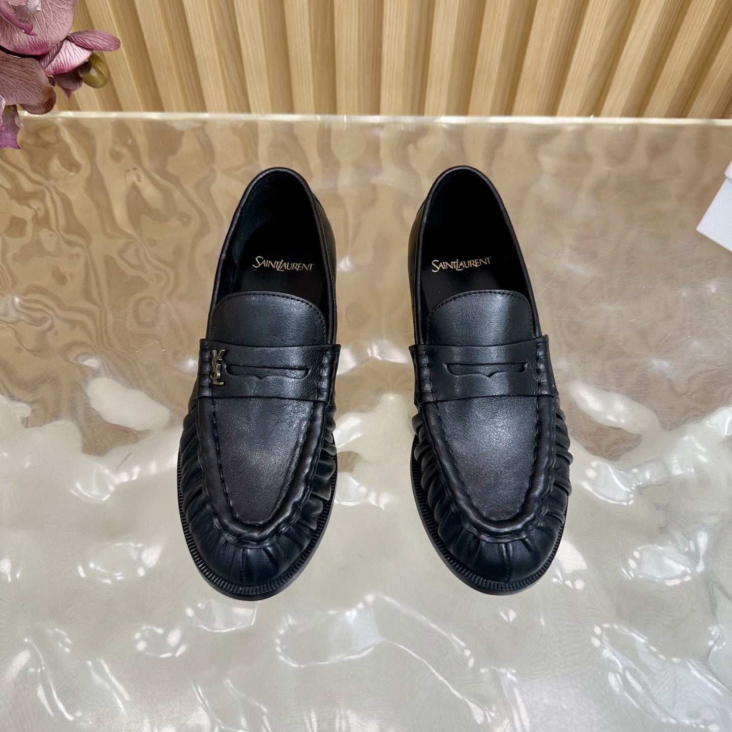 YSL 2025 Loafer Black Cowhide 174547