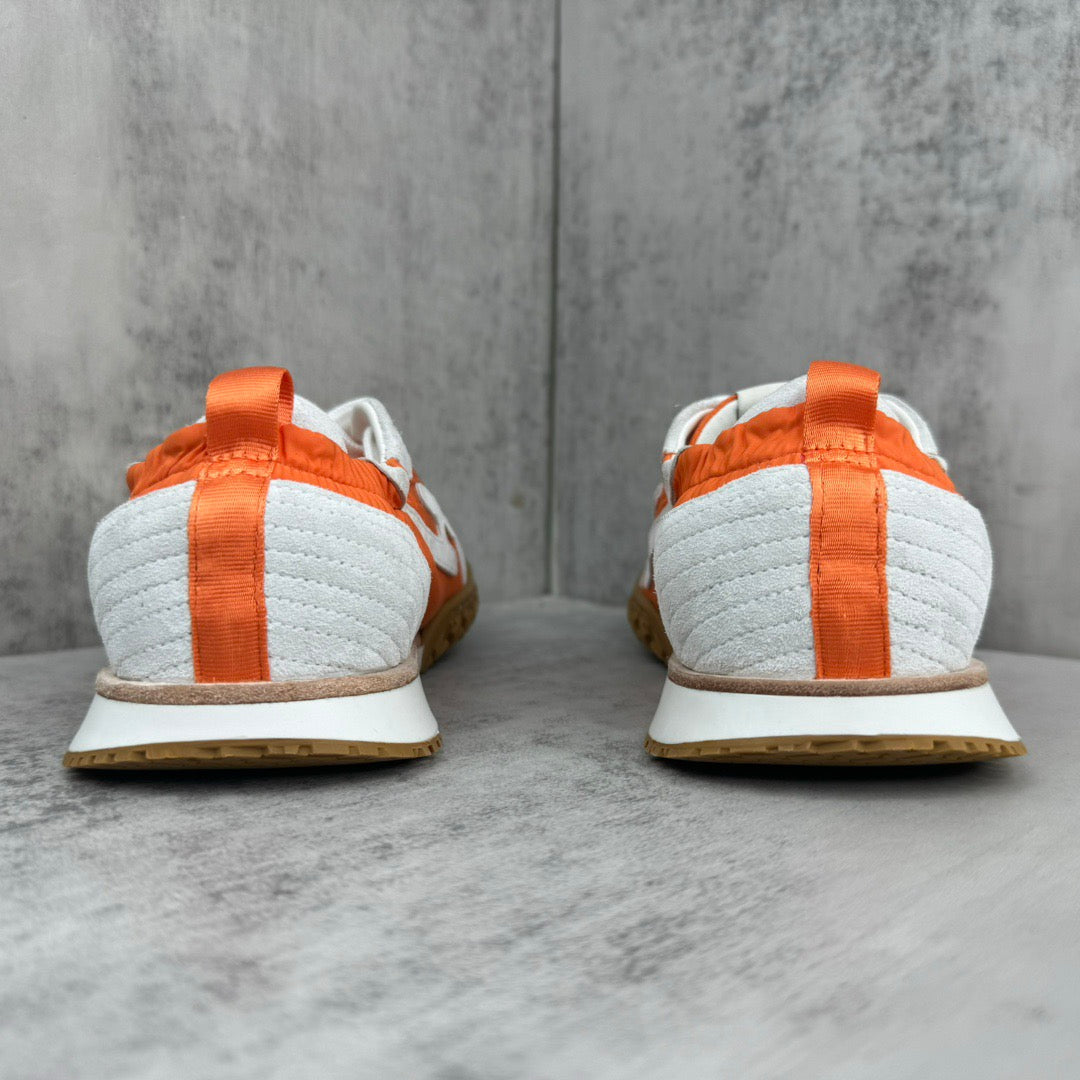 HM Men's Jet Sneaker White Orange Suede 656857