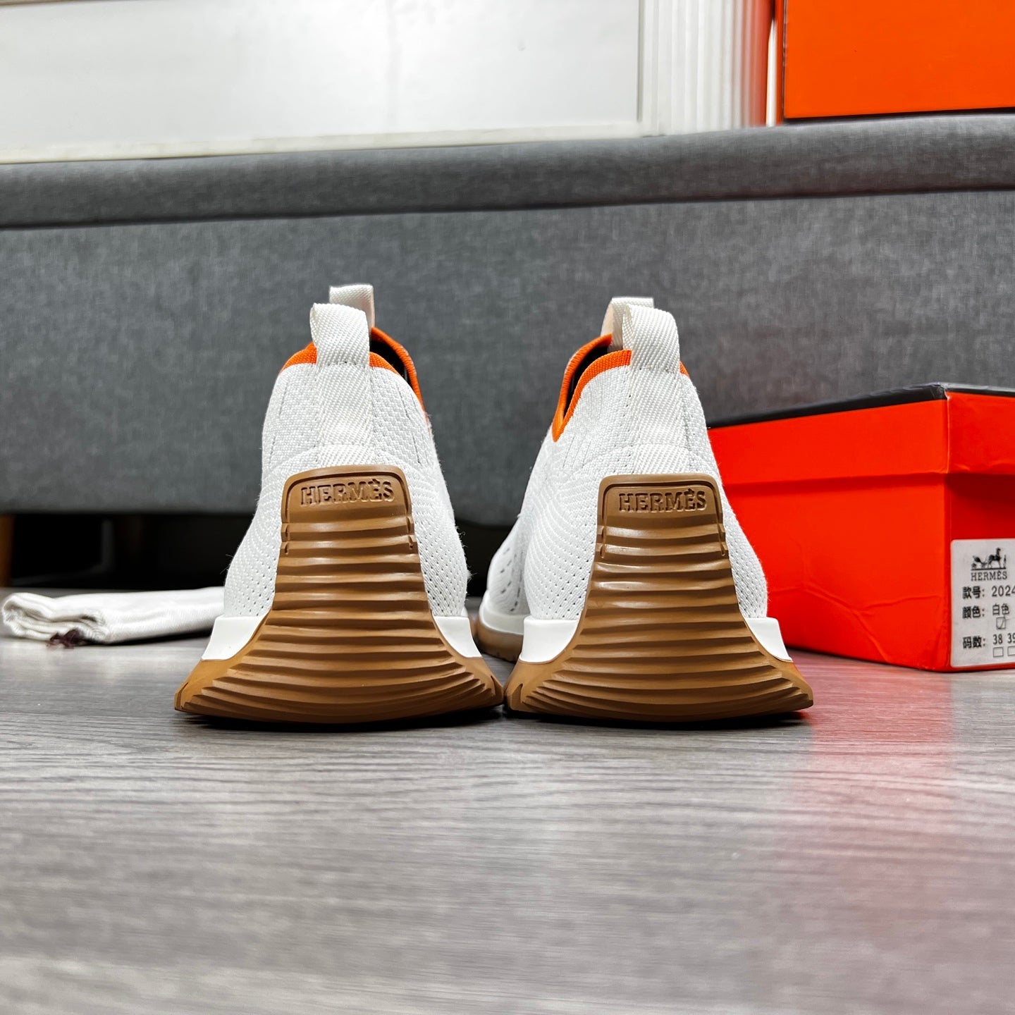 HM Men's Eclair Sneaker White Flyknit 664796